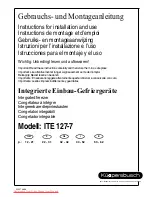 Предварительный просмотр 1 страницы Küppersbusch ITE 127-7 Instructions For Installation And Use Manual