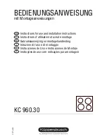 Preview for 1 page of Küppersbusch KC 960.30 Instructions For Use And Installation Instructions