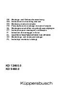 Preview for 1 page of Küppersbusch KD 12460.0 Instruction On Mounting And Use Manual