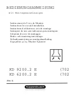 Küppersbusch KD 9200.2 E Instructions For Use And Installation preview