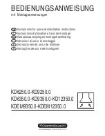 Preview for 1 page of Küppersbusch KD6250.0 Instructions For Use And Installation Instructions