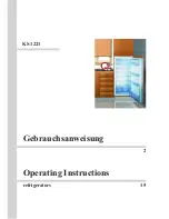 Küppersbusch KG 1221 Operating Instructions Manual preview