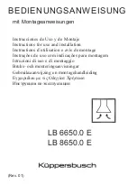 Küppersbusch LB 6650.0 E Use And Installation Manual preview