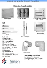 Kuranda Cat Tower Assembly Instructions Manual предпросмотр