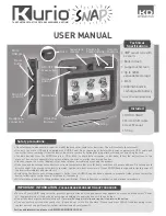 Preview for 1 page of Kurio Kurio Snap User Manual