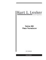 Preview for 3 page of Kurt J. Lesker 100014434 Operation And Maintenance Manual