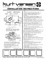 Kurt Versen J2333 Installation Instructions preview