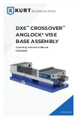 Kurt CROSSOVER ANGLOCK VISE DX6 Operating Instructions Manual предпросмотр