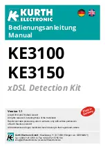 Предварительный просмотр 1 страницы Kurth Electronic KE3100 Operating Manual