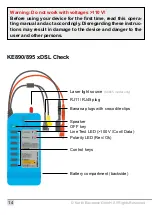 Предварительный просмотр 14 страницы Kurth Electronic KE3100 Operating Manual