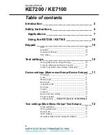 Предварительный просмотр 5 страницы Kurth Electronic KE7100 Operating Manual