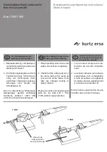 Kurtz Ersa T 10S Operating Instructions preview