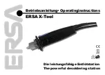 Kurtz Ersa X-Tool Operating Instructions Manual preview