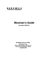 Kurzweil 1200 Pro Manual preview
