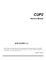 Предварительный просмотр 1 страницы Kurzweil CUP2 Service Manual