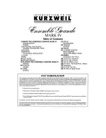 Preview for 2 page of Kurzweil EGIV Owner'S Manual