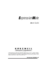 Kurzweil ExpressionMate User Manual preview