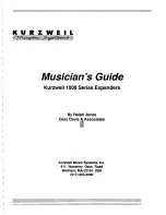 Kurzweil K1000 EXPANDERS - MUSICIAN S GUIDE Manual preview