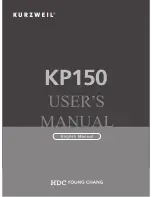 Preview for 1 page of Kurzweil KP150 User Manual