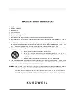 Preview for 3 page of Kurzweil Mark-Pro TWOi S User Manual