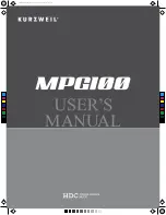 Preview for 1 page of Kurzweil MPG100 User Manual