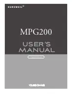 Предварительный просмотр 1 страницы Kurzweil MPG200 User Manual