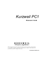 Preview for 1 page of Kurzweil PC1 - MUSICIANS GUIDE REV B Manual