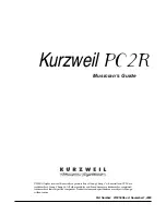 Kurzweil PC2R Musician'S Manual preview