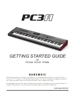 Kurzweil PC3A6 Getting Started Manual preview