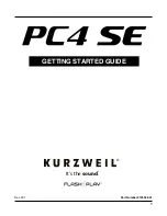 Kurzweil PC4 SE Getting Started Manual preview