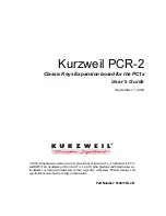 Kurzweil PCR-2 Classic Keys User Manual preview