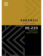 Preview for 2 page of Kurzweil RE-220 Owner'S Manual