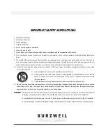 Preview for 6 page of Kurzweil RE-220 Owner'S Manual