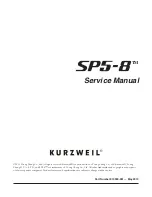 Preview for 1 page of Kurzweil SP5-8 Service Manual