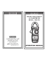 Preview for 2 page of Kusam-meco KM 2783 Operation Manual