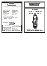 Kusam-meco KM 2784-T Operation Manual preview