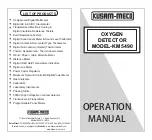 Kusam-meco KM 5490 Operation Manual preview