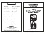 Kusam-meco KM 829 Operation Manual preview
