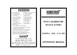 Предварительный просмотр 1 страницы Kusam-meco KM -CAL 803 Operation Manual