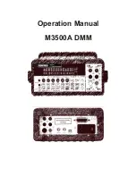 Preview for 2 page of Kusam-meco M3500A Operation Manual