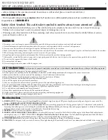 Preview for 2 page of Kushlan 350 Gas Operating Instructions And Parts Manual