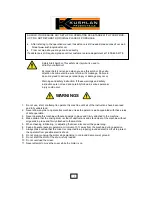 Preview for 2 page of Kushlan 350 Series Operating Instructions Manual