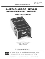 Предварительный просмотр 1 страницы KUSSMAUL 091-12VHO Instruction Manual