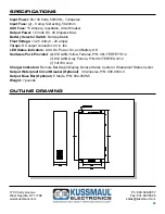 Предварительный просмотр 8 страницы KUSSMAUL 091-207-12 Instruction Manual