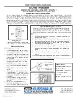 KUSSMAUL 091-269-006 Instruction Manual preview