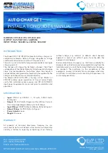 Preview for 1 page of KUSSMAUL 091-31-12-115 Installation Manual And Manual