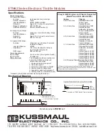 Preview for 2 page of KUSSMAUL 091-84-ETM62 Product Data Sheet