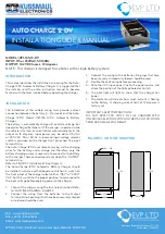 Preview for 1 page of KUSSMAUL AUTO CHARGE 12 DV Installation Manual And Manual