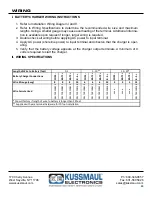 Preview for 6 page of KUSSMAUL AUTO CHARGE 4000 Instruction Manual