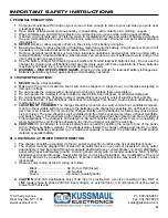 Preview for 2 page of KUSSMAUL AUTO CHARGE DUAL 091-145-12 Instruction Manual